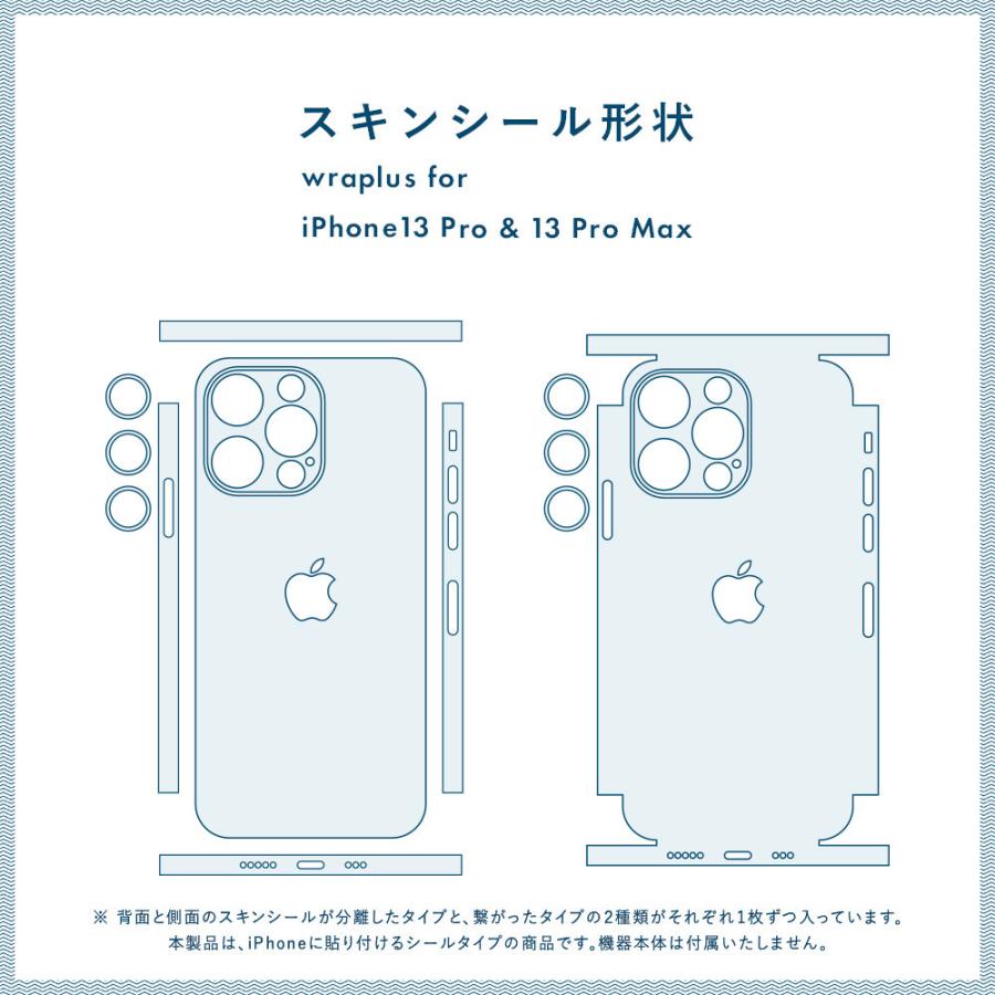 iPhone13 / 13 Pro / 13 mini / 13 Pro Max スキンシール 背面 側面 カバー ケース wraplus スペースグレイ｜wraplus｜08