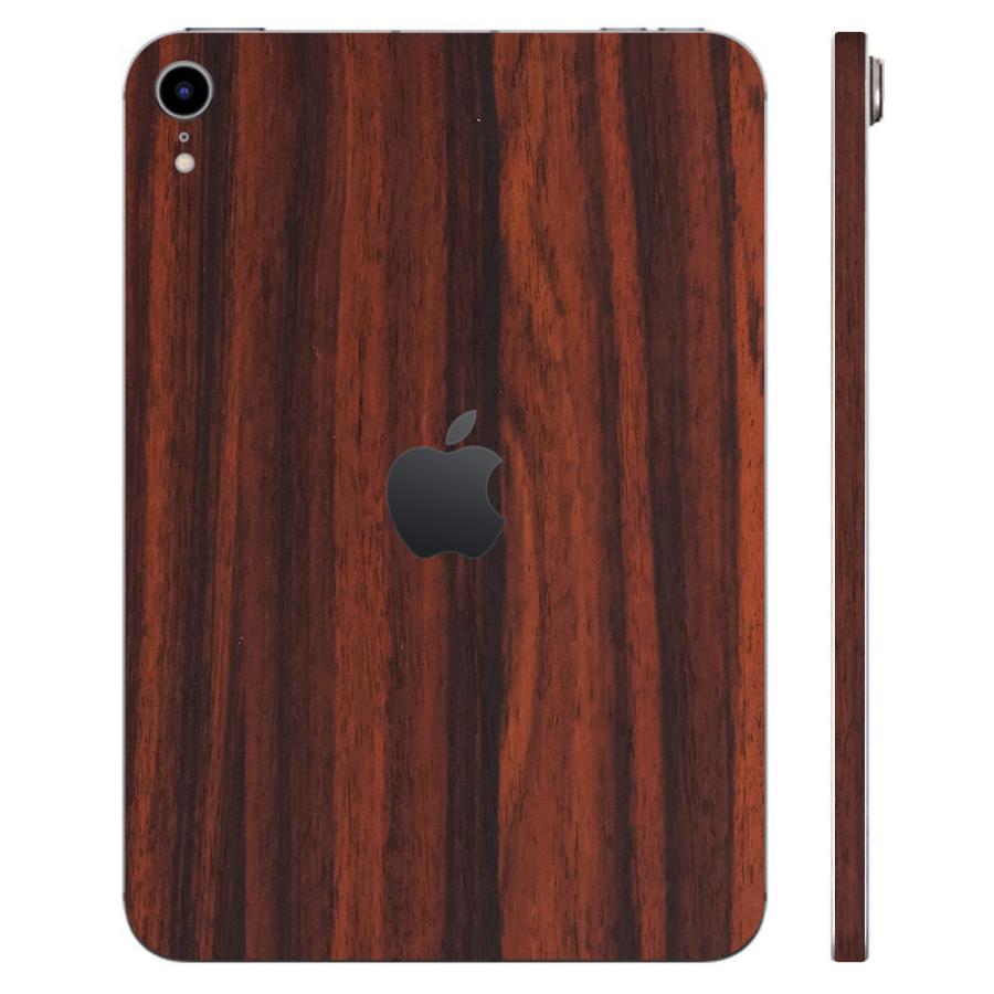 iPad mini (A17 Pro) / mini6 第6世代 スキンシール ケース カバー フィルム 背面 wraplus ローズウッド | iPad