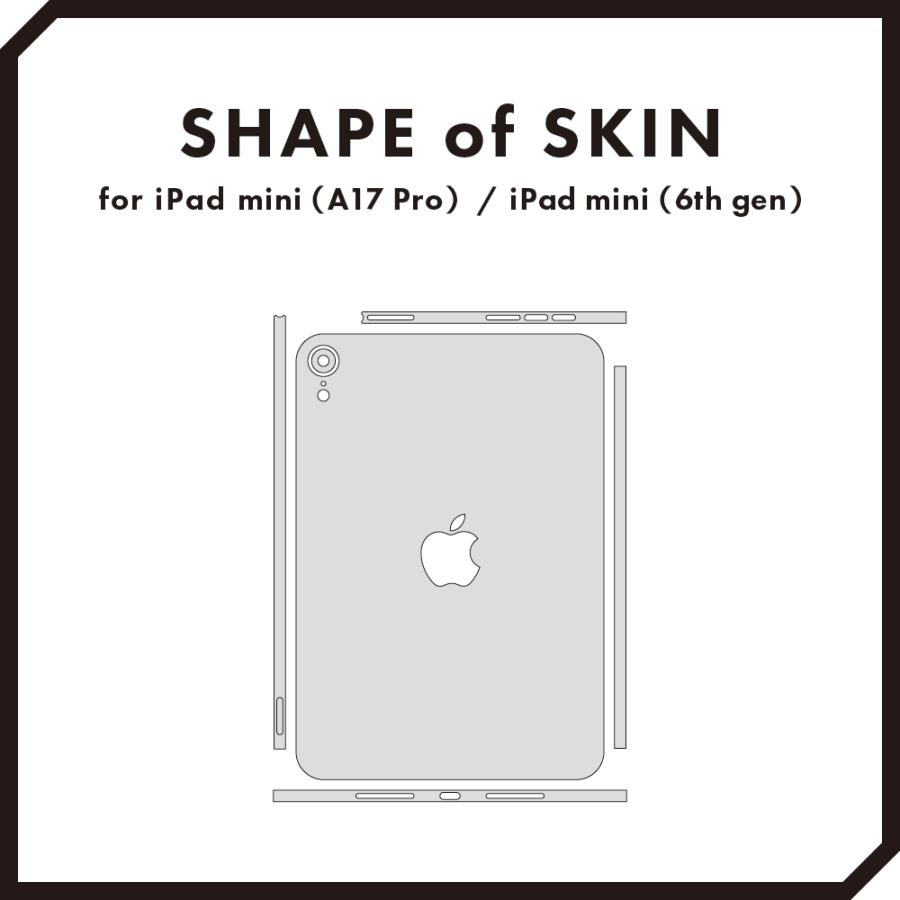 iPad mini (A17 Pro) / mini6 第6世代 スキンシール ケース カバー フィルム 背面 wraplus ゼブラウッド2 | iPad | 05