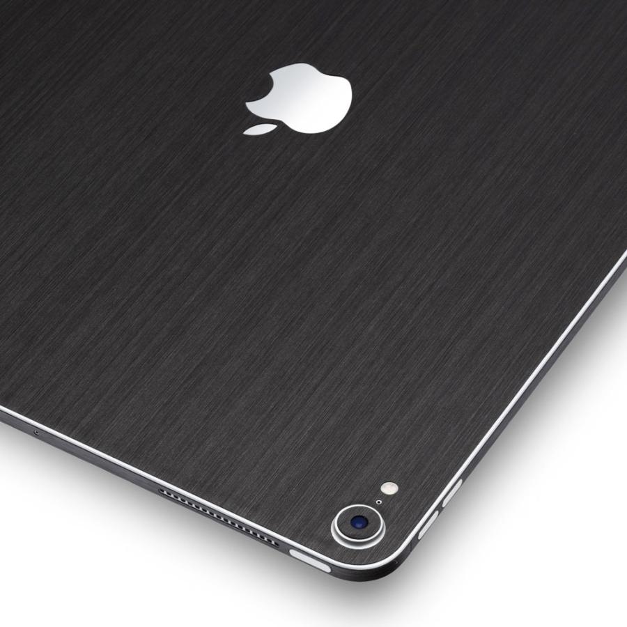 iPad mini (A17 Pro) / mini6 第6世代 スキンシール ケース カバー フィルム 背面 wraplus ブラックブラッシュメタル | iPad | 03