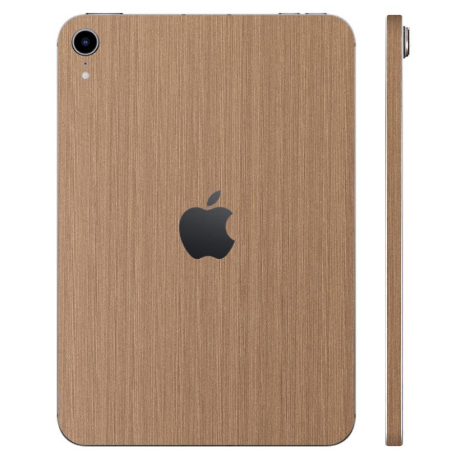 iPad mini (A17 Pro) / mini6 第6世代 スキンシール ケース カバー フィルム 背面 wraplus ブロンズブラッシュメタル | iPad