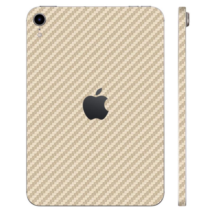 iPad mini (A17 Pro) / mini6 第6世代 スキンシール ケース カバー フィルム 背面 wraplus ゴールドカーボン | iPad