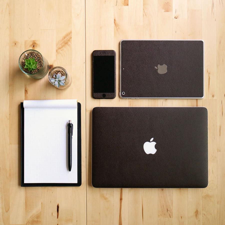 iPad mini (A17 Pro) / mini6 第6世代 スキンシール ケース カバー フィルム 背面 wraplus ブラウンレザー | iPad | 01