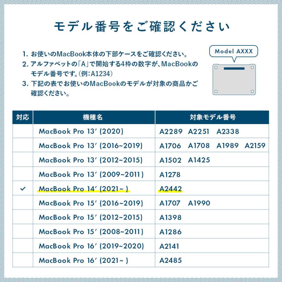 MacBook Pro 14インチ スキンシール ケース カバー フィルム M3 M2 M1 2023 2021 対応 wraplus パーシモン｜wraplus｜07