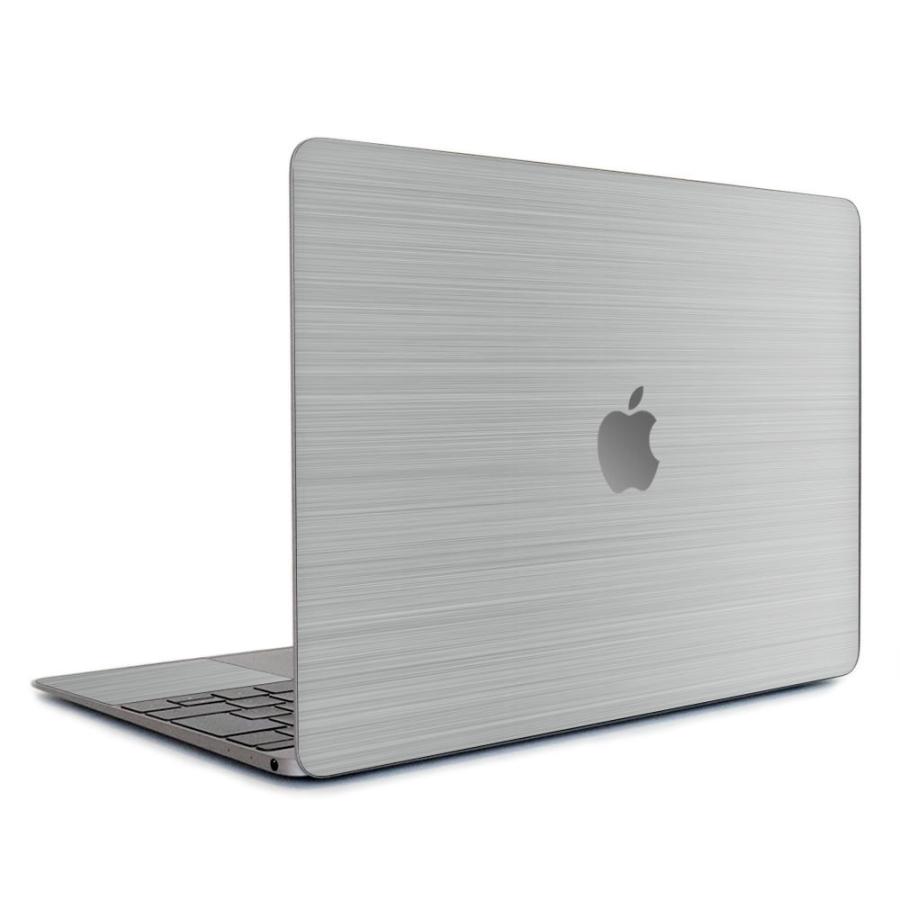 MacBook Pro 14インチ スキンシール ケース カバー フィルム M4 M3 M2 M1 2024 2023 2021 対応 wraplus シルバーブラッシュメタル | MacBook Pro