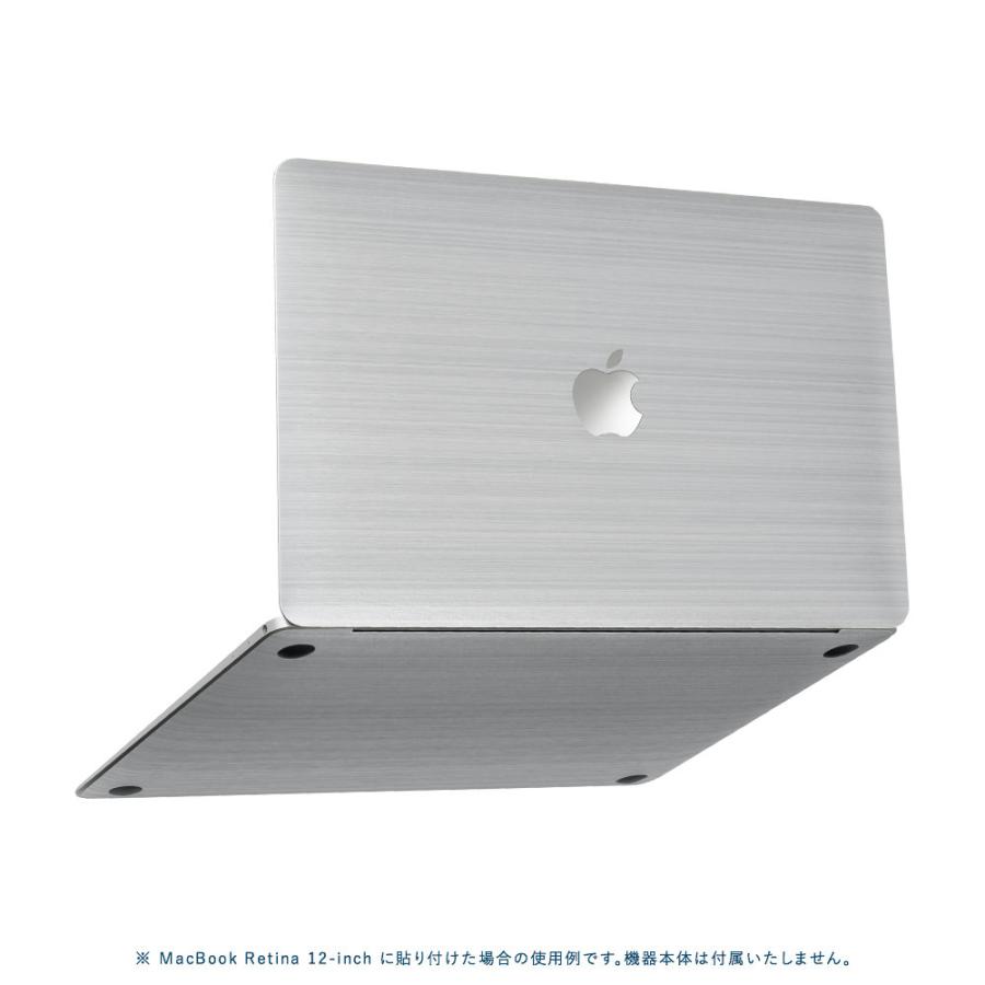 MacBook Pro 14インチ スキンシール ケース カバー フィルム M4 M3 M2 M1 2024 2023 2021 対応 wraplus シルバーブラッシュメタル | MacBook Pro | 04