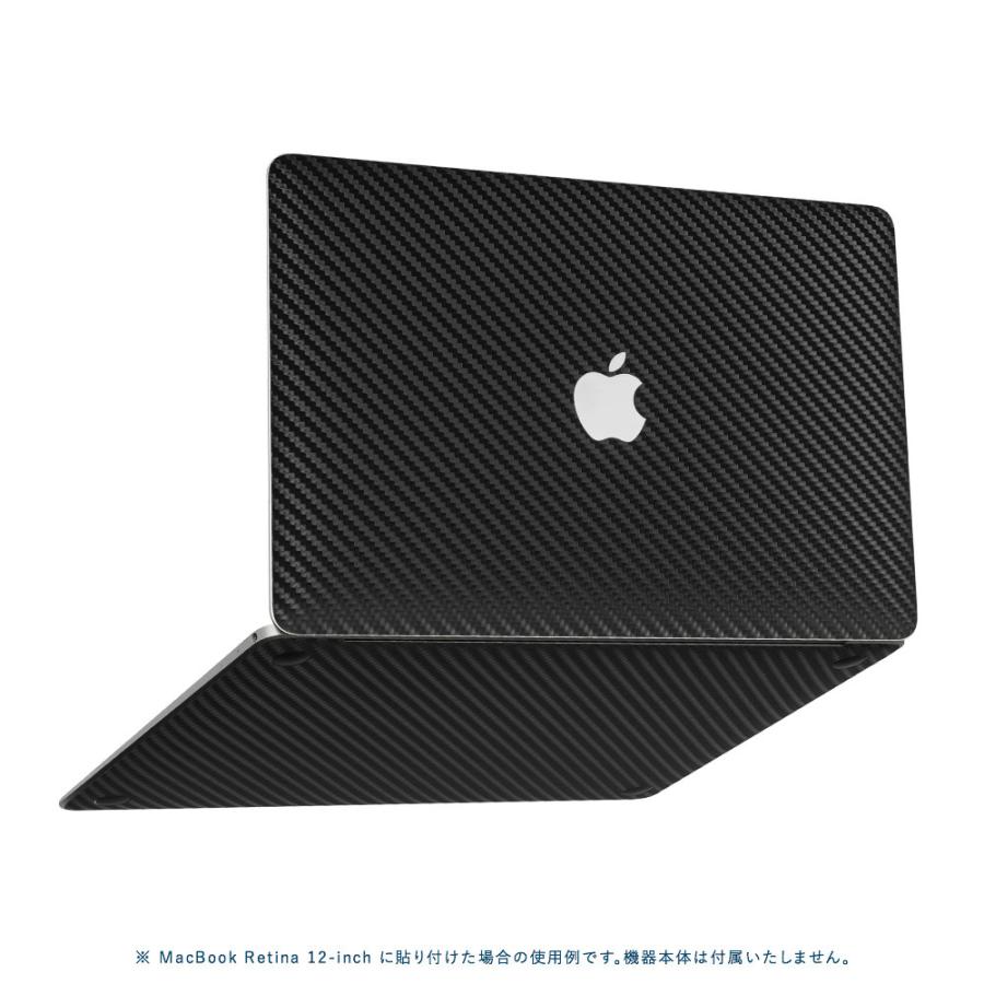 MacBook Pro 14インチ スキンシール ケース カバー フィルム M3 M2 M1 2023 2021 対応 wraplus ブラックカーボン｜wraplus｜05