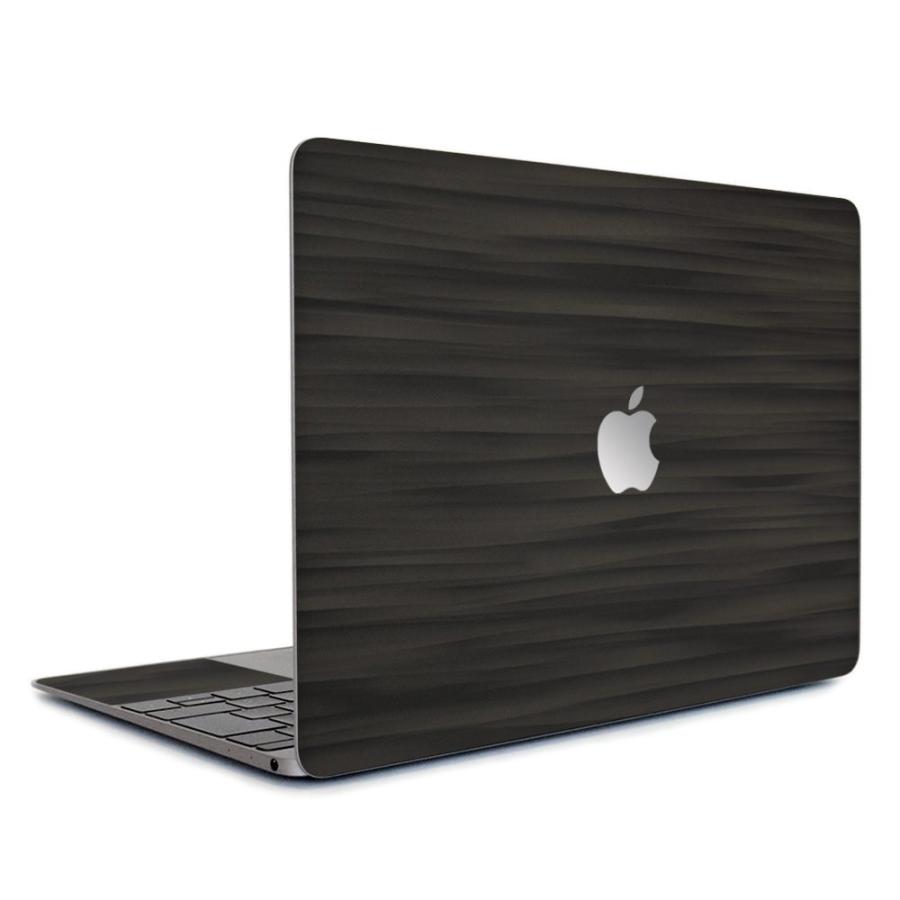 MacBook Pro 14インチ スキンシール ケース カバー フィルム 新型 2021 対応 wraplus ブラックアブストラクト