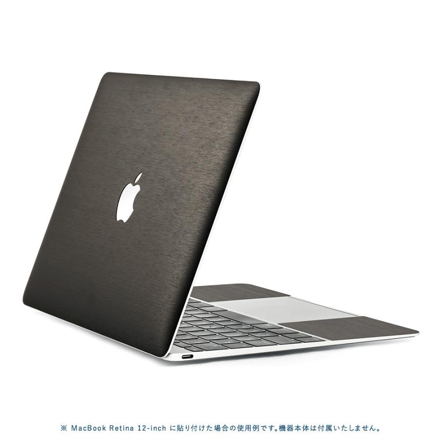 MacBook Pro 16インチ スキンシール ケース カバー フィルム M4 M3 M2 M1 2024 2023 2021 2020 2019 対応 wraplus ブラックブラッシュメタル | MacBook Pro | 02