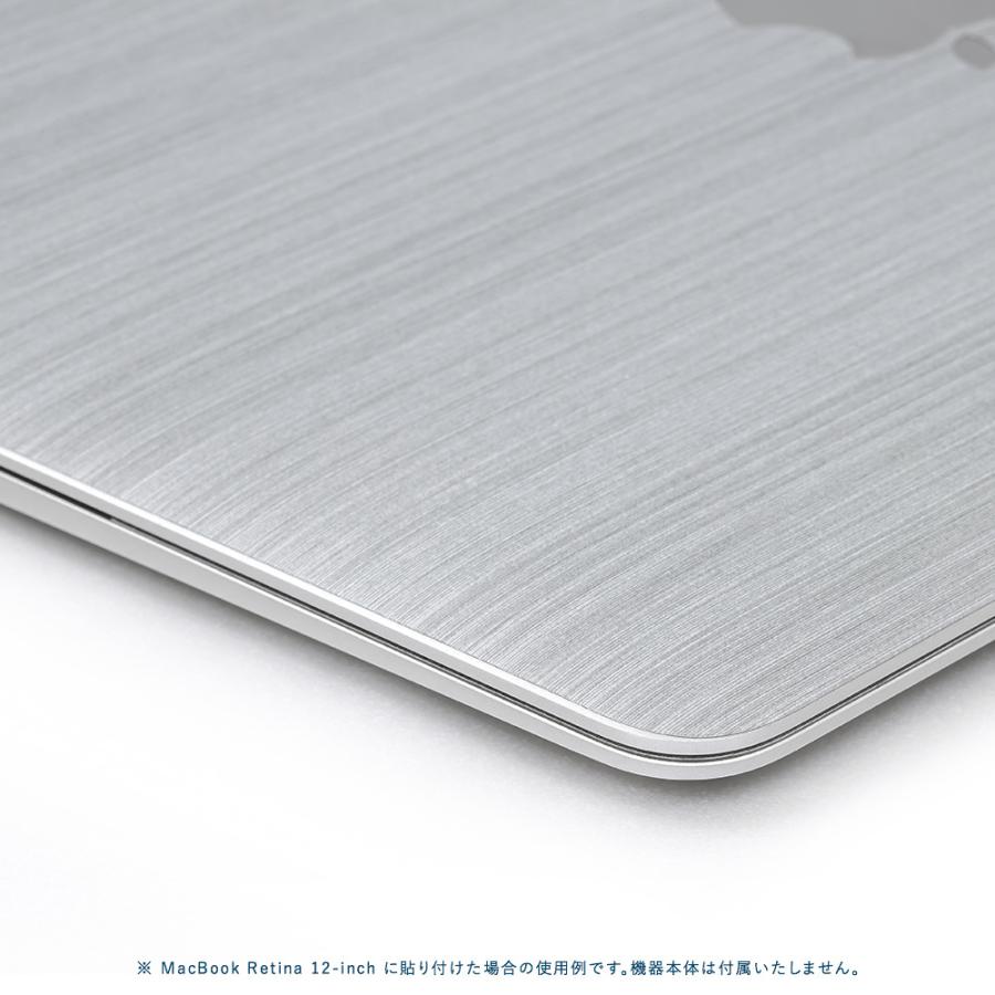 MacBook Pro 16インチ スキンシール ケース カバー フィルム M4 M3 M2 M1 2024 2023 2021 2020 2019 対応 wraplus シルバーブラッシュメタル | MacBook Pro | 03