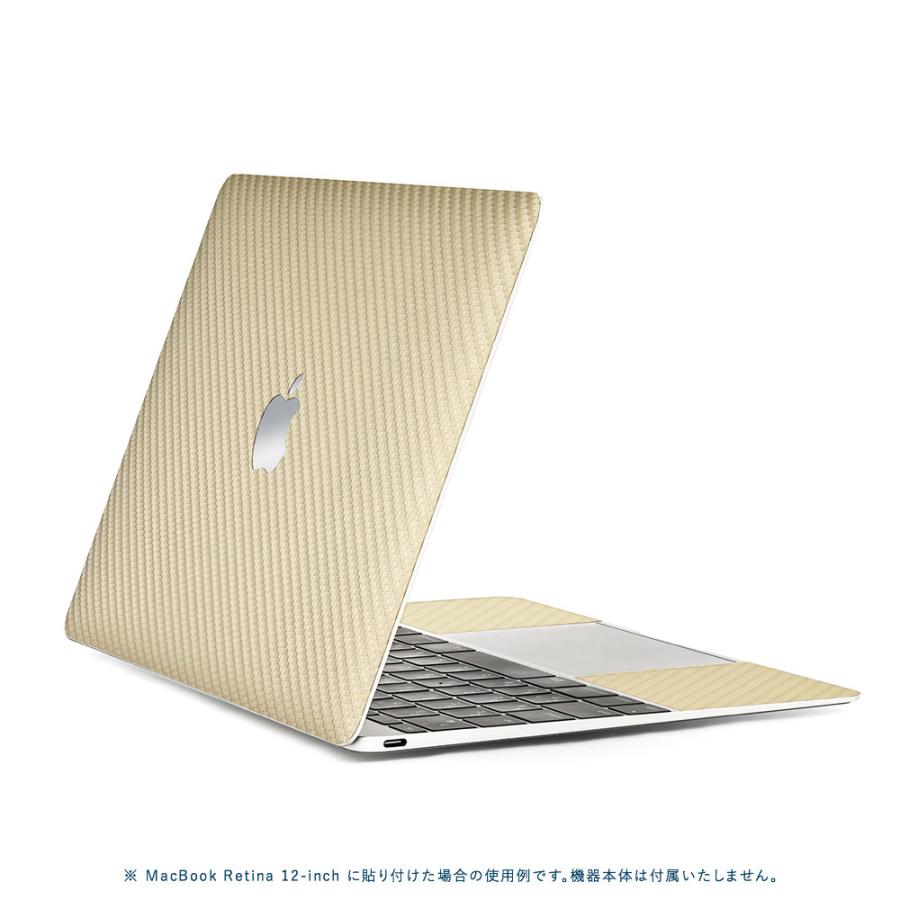 MacBook Pro 16インチ スキンシール ケース カバー フィルム M4 M3 M2 M1 2024 2023 2021 2020 2019 対応 wraplus ゴールドカーボン | MacBook Pro | 02