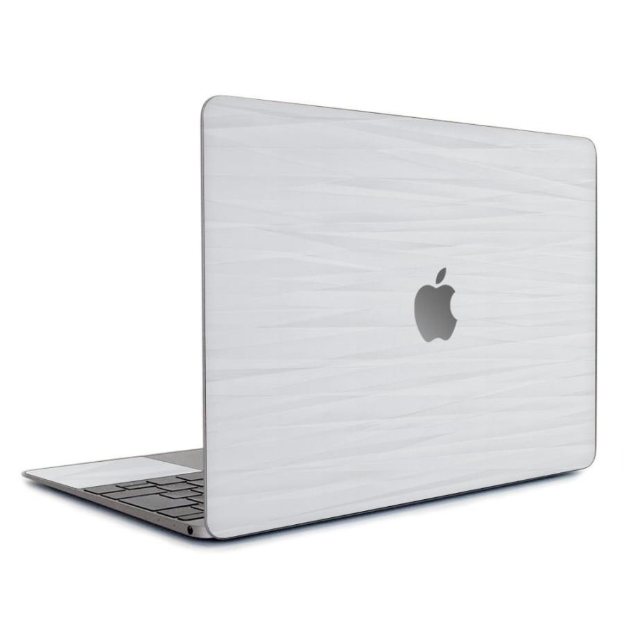 MacBook Pro 16インチ スキンシール ケース カバー フィルム M4 M3 M2 M1 2024 2023 2021 2020 2019 対応 wraplus ホワイトアブストラクト | MacBook Pro