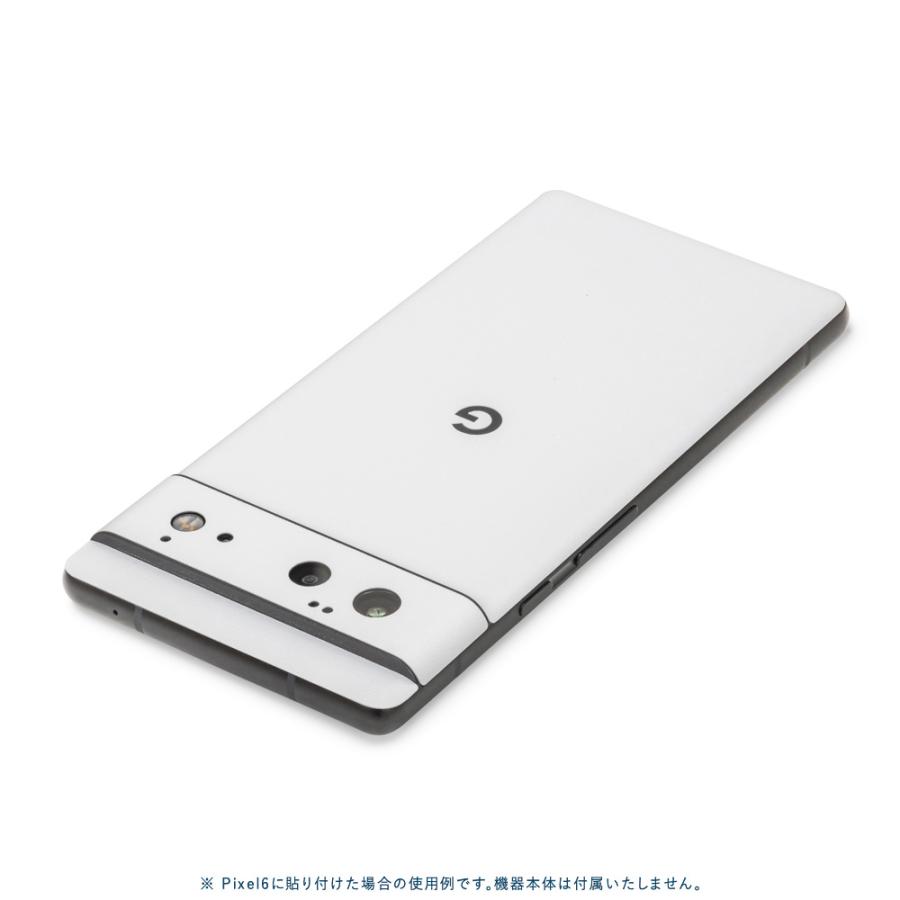 Pixel6a Pixel6 Pro ピクセル6 プロ スキンシール 背面 カバー フィルム ケース wraplus 選べる34色 ホワイト 白 | Google Pixel | 01