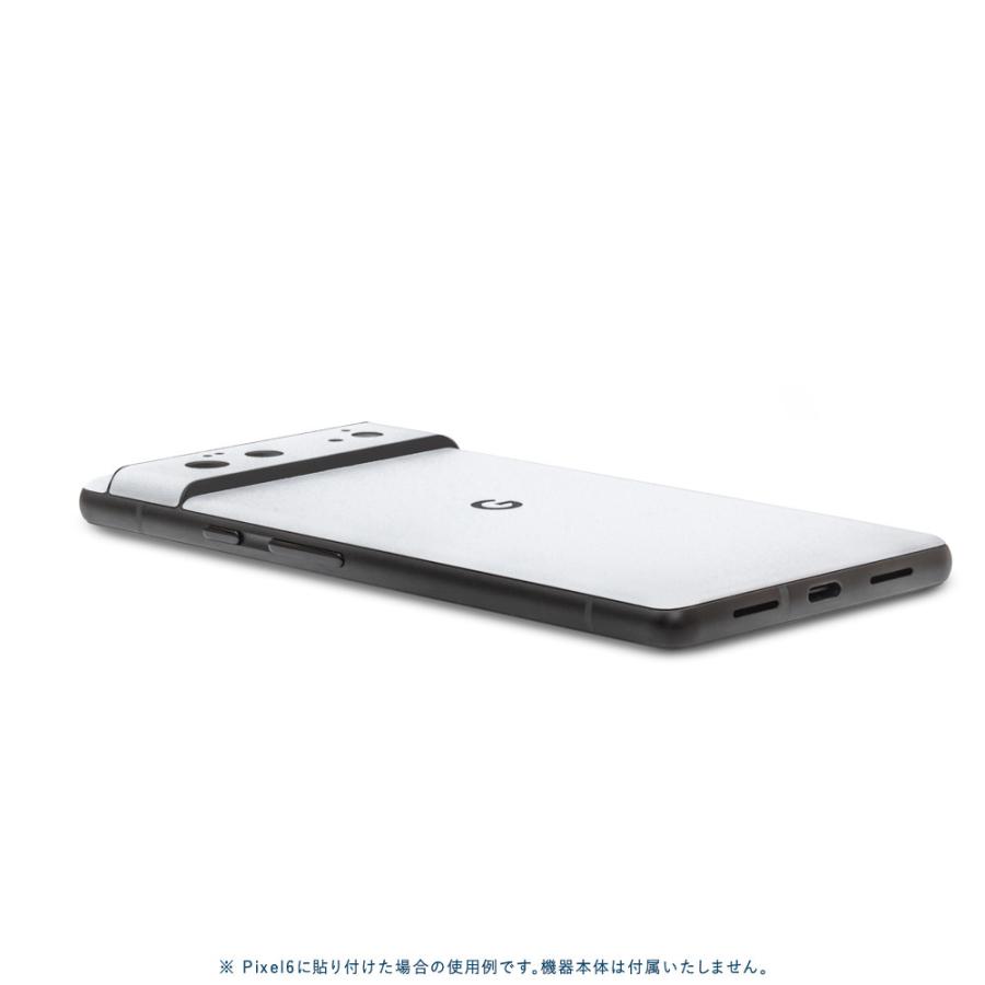 Pixel6a Pixel6 Pro ピクセル6 プロ スキンシール 背面 カバー フィルム ケース wraplus 選べる34色 ホワイト 白 | Google Pixel | 02