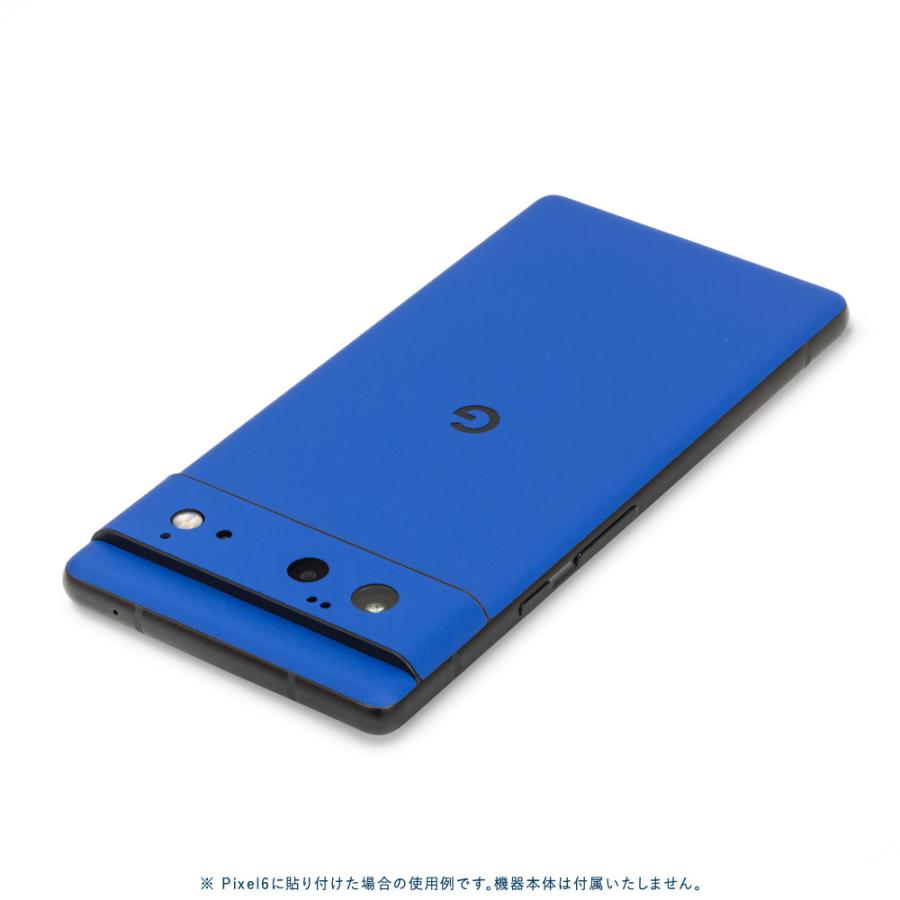 Pixel6a Pixel6 Pro ピクセル6 プロ スキンシール 背面 カバー フィルム ケース wraplus 選べる34色 ブルー 青 | Google Pixel | 01