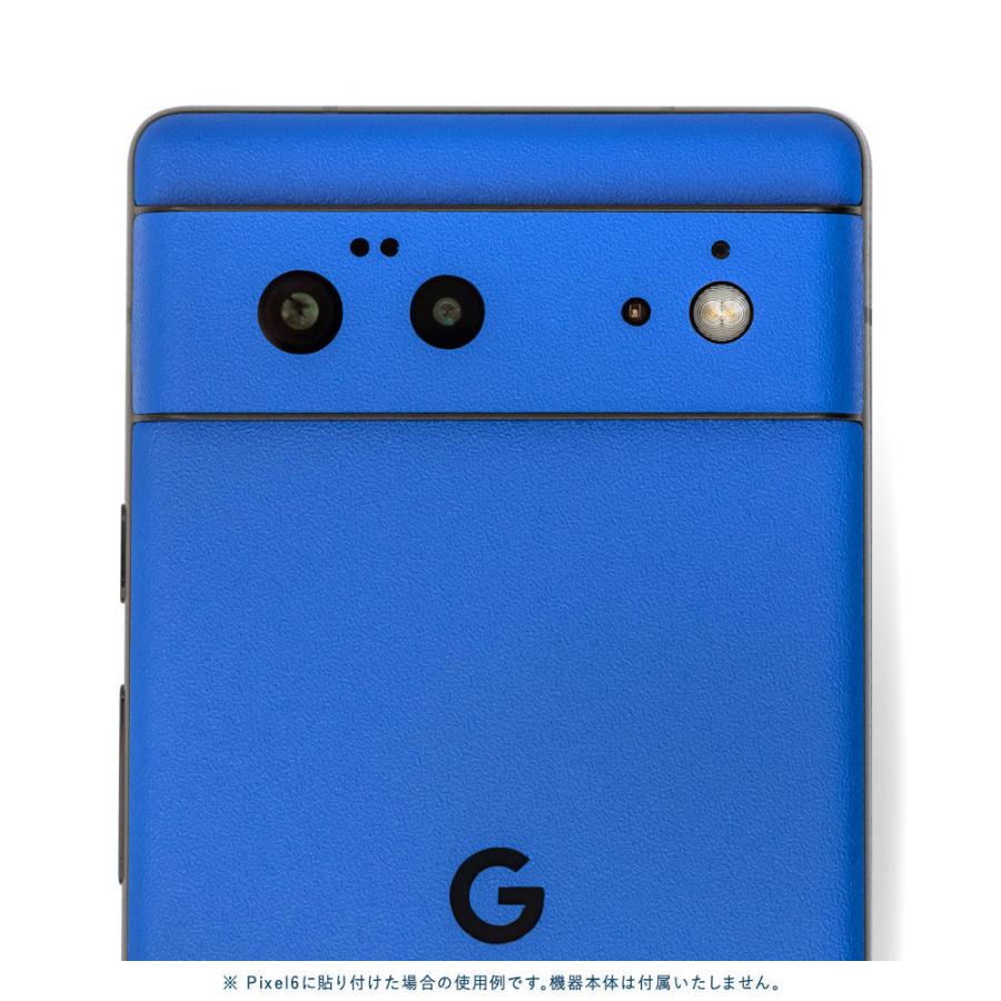 Pixel6a Pixel6 Pro ピクセル6 プロ スキンシール 背面 カバー フィルム ケース wraplus 選べる34色 ブルー 青 | Google Pixel | 03