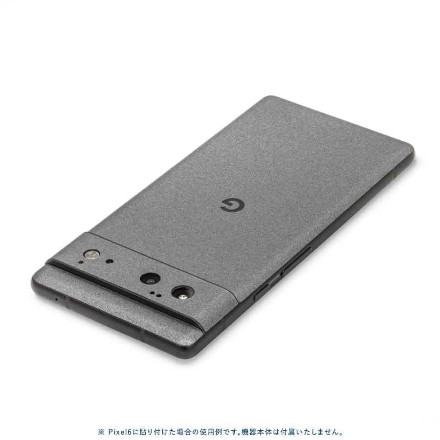 Pixel6a Pixel6 Pro ピクセル6 プロ スキンシール 背面 カバー フィルム ケース wraplus 選べる34色 ガンメタリック | Google Pixel | 01