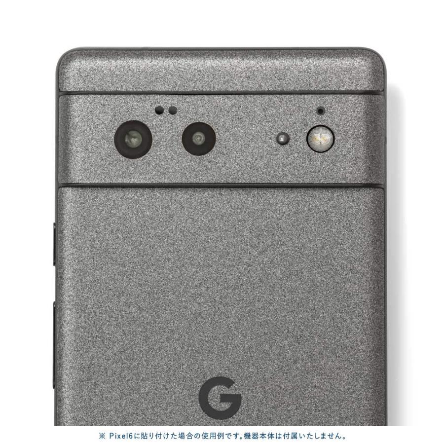 Pixel6a Pixel6 Pro ピクセル6 プロ スキンシール 背面 カバー フィルム ケース wraplus 選べる34色 ガンメタリック | Google Pixel | 03