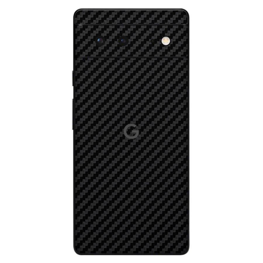 Pixel6a Pixel6 Pro ピクセル6 プロ スキンシール 背面 カバー フィルム ケース wraplus 選べる34色 ブラックカーボン | Google Pixel