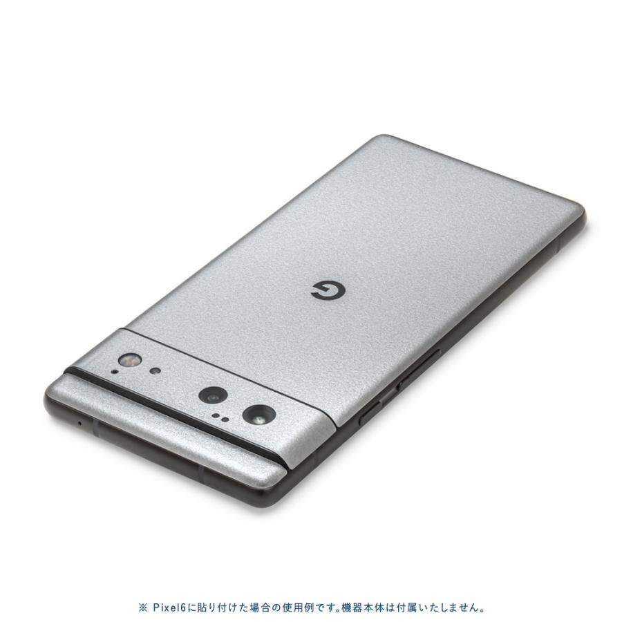 Pixel6a Pixel6 Pro ピクセル6 プロ スキンシール 背面 カバー フィルム ケース wraplus 選べる34色 シルバー | Google Pixel | 01