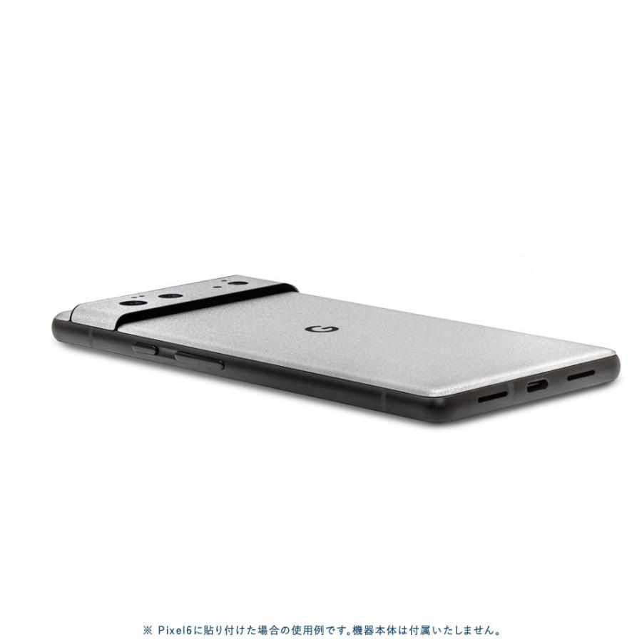 Pixel6a Pixel6 Pro ピクセル6 プロ スキンシール 背面 カバー フィルム ケース wraplus 選べる34色 シルバー | Google Pixel | 02