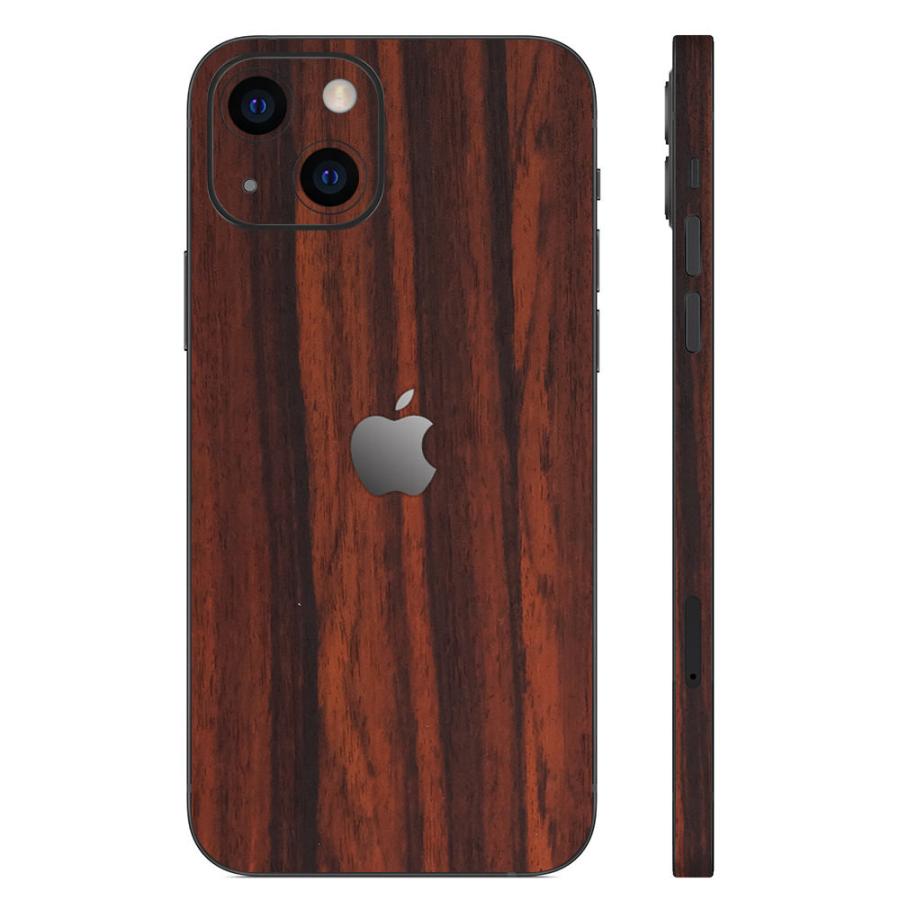 iPhone14 / 14 Pro / 14 Plus / 14 Pro Max スキンシール 背面 側面 カバー ケース wraplus ローズウッド | Apple