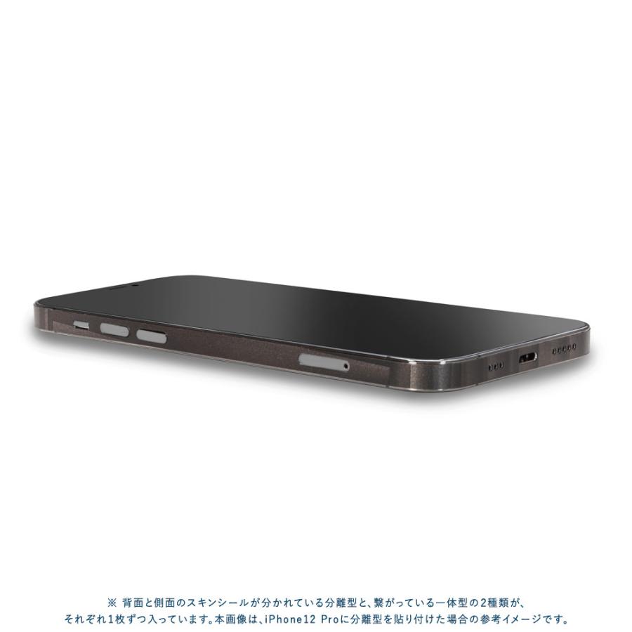 iPhone14 / 14 Pro / 14 Plus / 14 Pro Max スキンシール 背面 側面 カバー ケース wraplus ブラックアブストラクト | Apple | 03