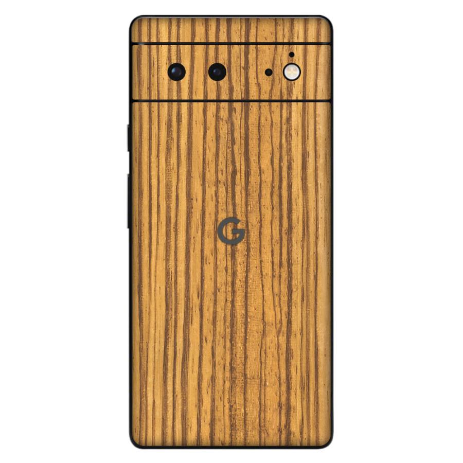 Pixel7a Pixel7 Pro ピクセル7 プロ スキンシール 背面 カバー フィルム ケース wraplus 選べる34色 ゼブラウッド2 | Google Pixel