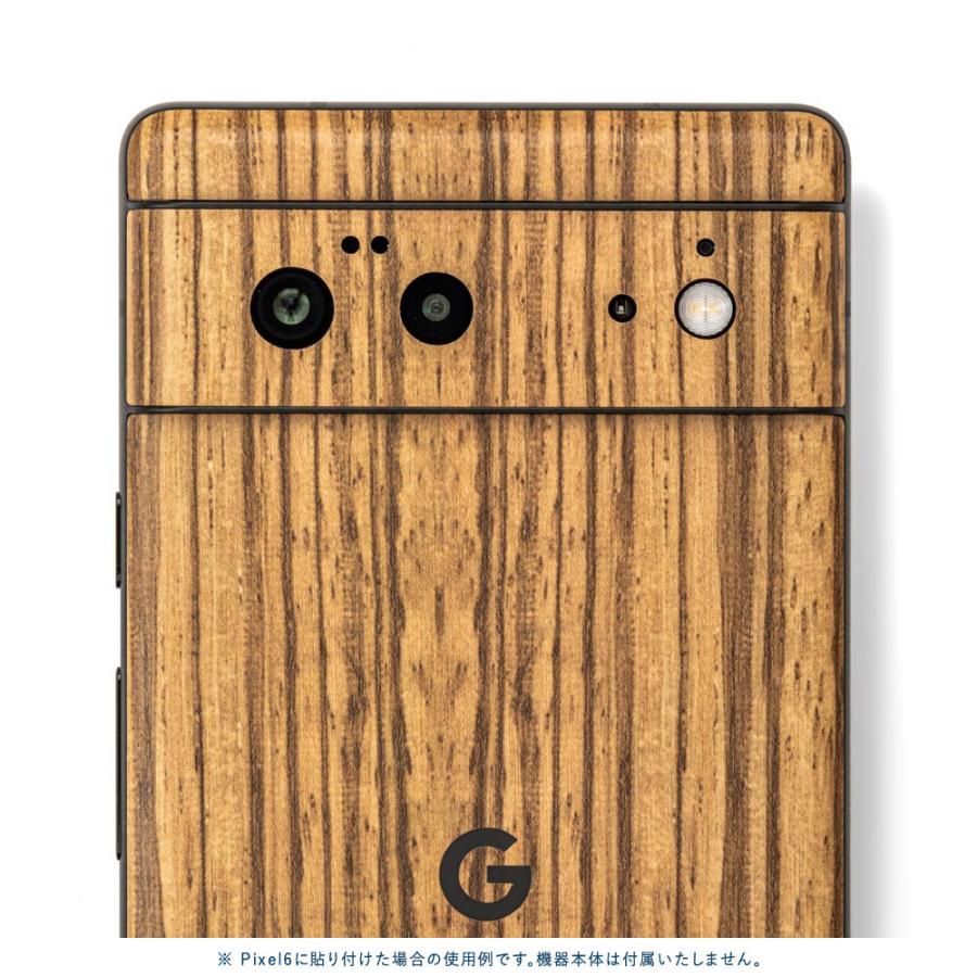 Pixel7a Pixel7 Pro ピクセル7 プロ スキンシール 背面 カバー フィルム ケース wraplus 選べる34色 ゼブラウッド2 | Google Pixel | 03