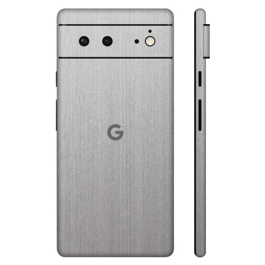 Pixel7a Pixel7 Pro ピクセル7 プロ スキンシール 全面 背面 側面 カバー フィルム ケース wraplus 選べる34色 シルバーブラッシュメタル | Google Pixel