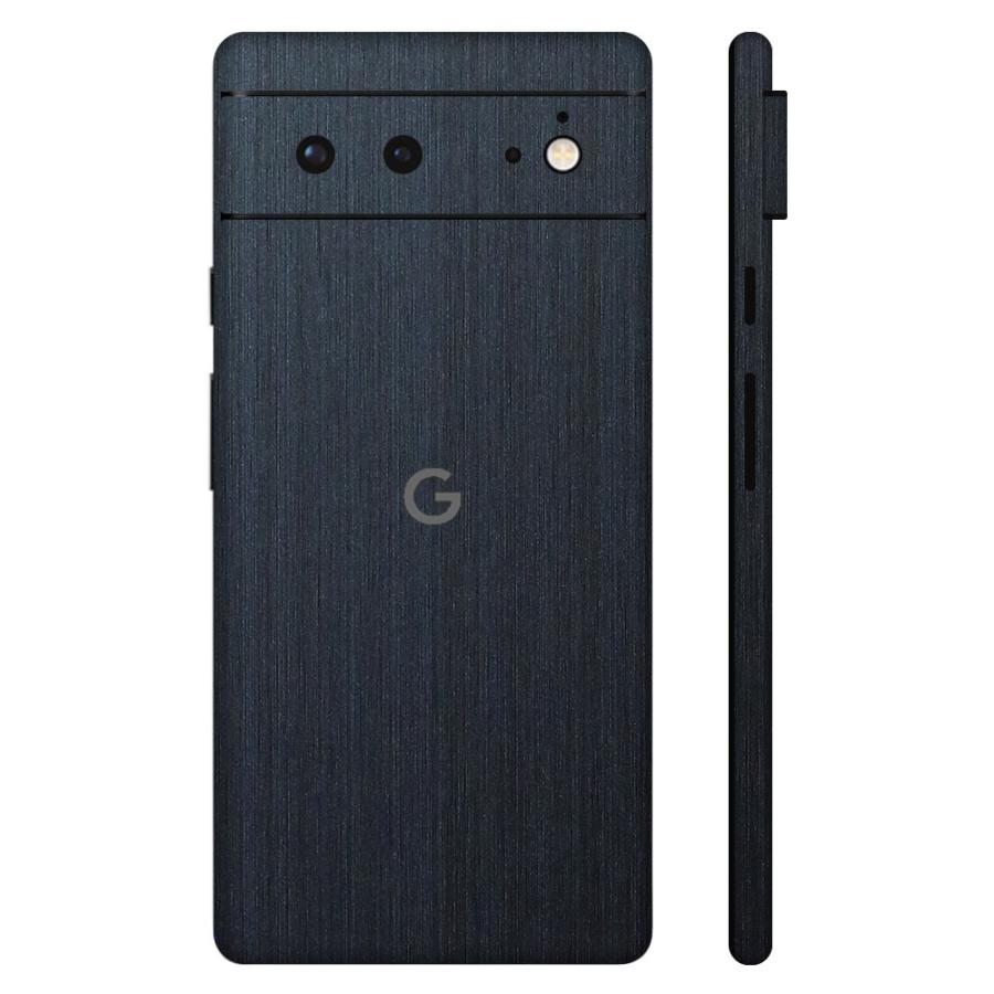 Pixel7a Pixel7 Pro ピクセル7 プロ スキンシール 全面 背面 側面 カバー フィルム ケース wraplus 選べる34色 ネイビーブラッシュメタル | Google Pixel
