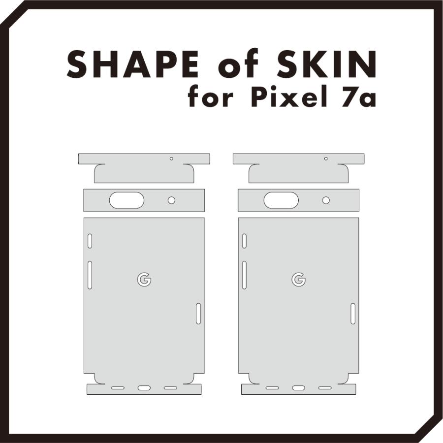 Pixel7a Pixel7 Pro ピクセル7 プロ スキンシール 全面 背面 側面 カバー フィルム ケース wraplus 選べる34色 ネイビーブラッシュメタル | Google Pixel | 06