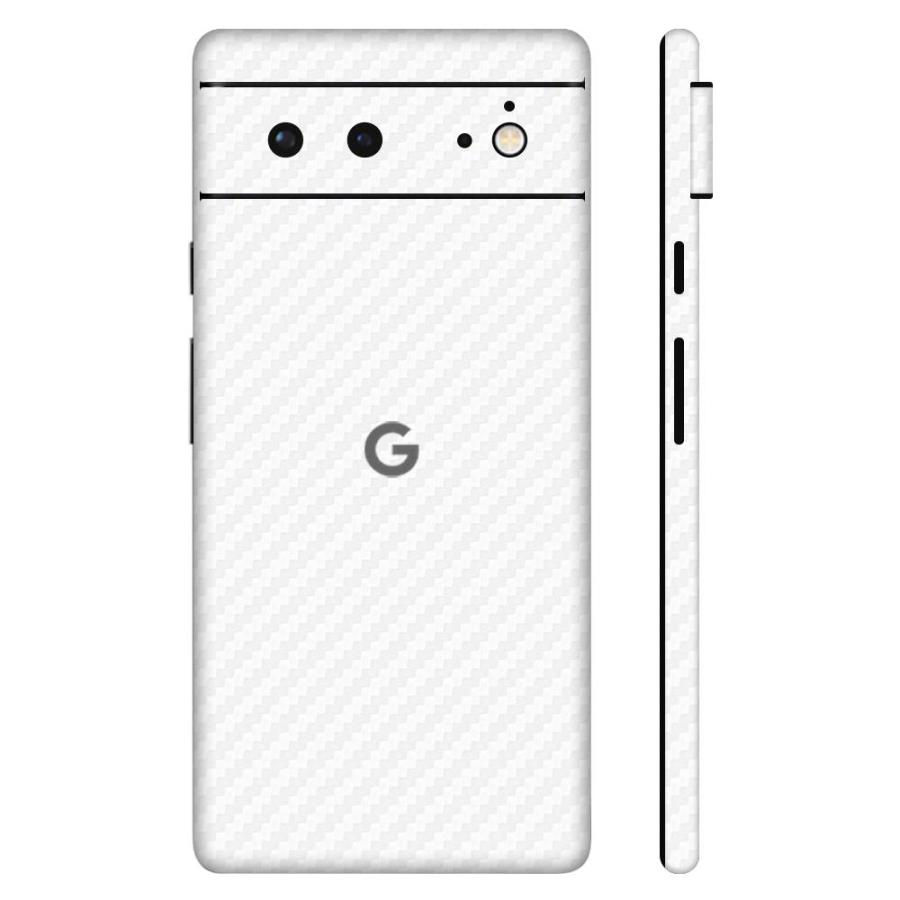 Pixel7a Pixel7 Pro ピクセル7 プロ スキンシール 全面 背面 側面 カバー フィルム ケース wraplus 選べる34色 ホワイトカーボン | Google Pixel