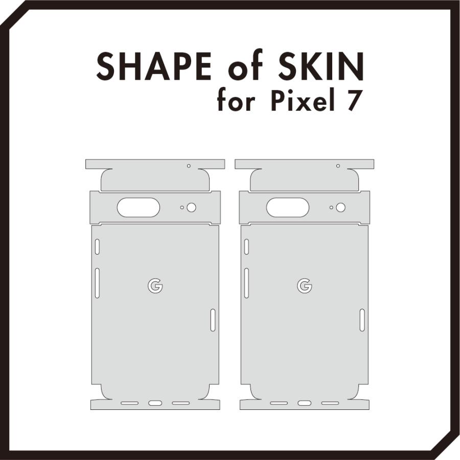 Pixel7a Pixel7 Pro ピクセル7 プロ スキンシール 全面 背面 側面 カバー フィルム ケース wraplus 選べる34色 ブラック光沢レザー | Google Pixel | 04