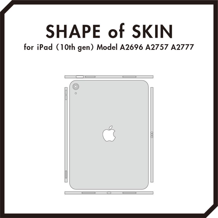 iPad 第10世代 10.9インチ 2022 スキンシール ケース カバー フィルム 背面 wraplus カヤ｜wraplus｜06