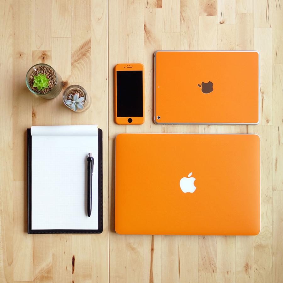 iPad 第10世代 10.9インチ 2022 スキンシール ケース カバー フィルム 背面 wraplus オレンジ｜wraplus｜02