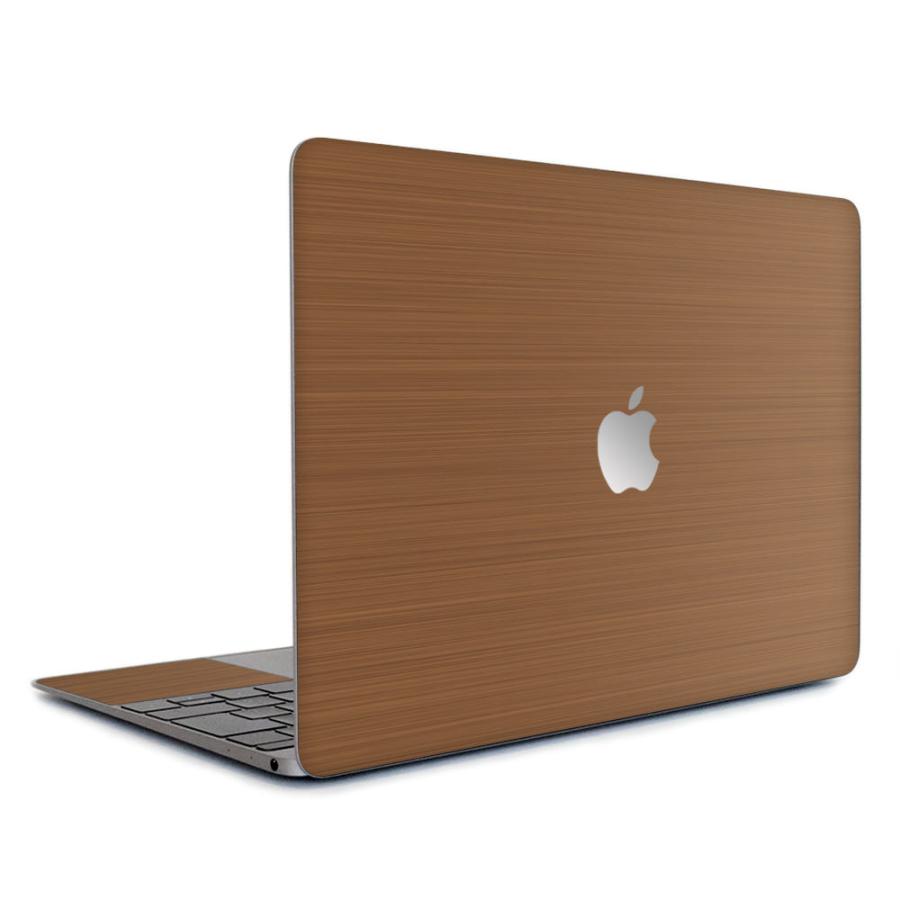 MacBook Air 15インチ スキンシール ケース フィルム M4 M3 M2 2025 2024 2023 対応 wraplus ブロンズブラッシュメタル | MacBook Air