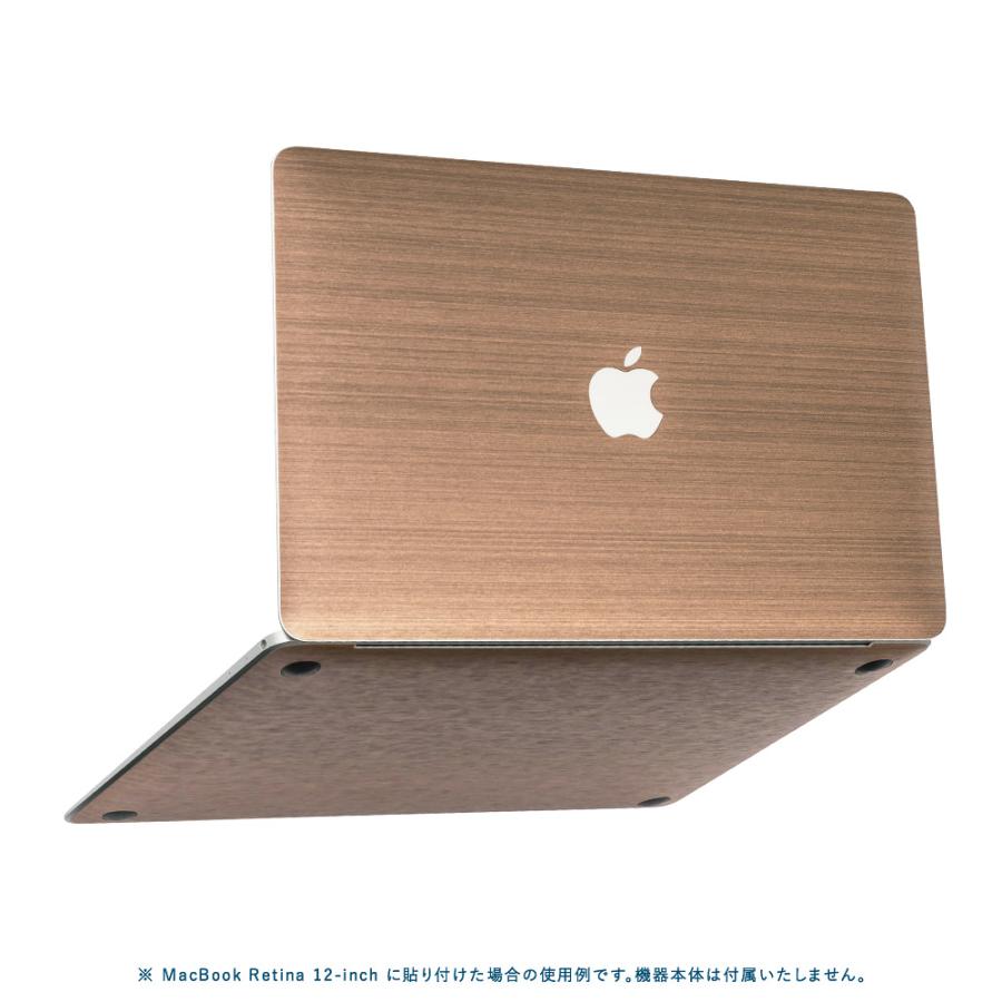 MacBook Air 15インチ スキンシール ケース カバー フィルム 新型 2024 2023 対応 wraplus ブロンズブラッシュメタル｜wraplus｜05