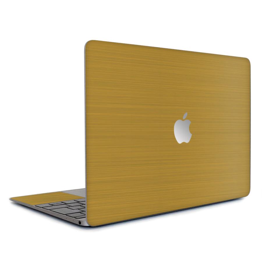 MacBook Air 15インチ スキンシール ケース フィルム M4 M3 M2 2025 2024 2023 対応 wraplus ゴールドブラッシュメタル | MacBook Air