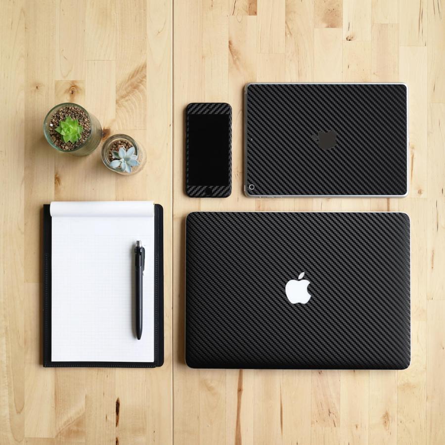 MacBook Air 15インチ スキンシール ケース フィルム M4 M3 M2 2025 2024 2023 対応 wraplus ブラックカーボン | MacBook Air | 01