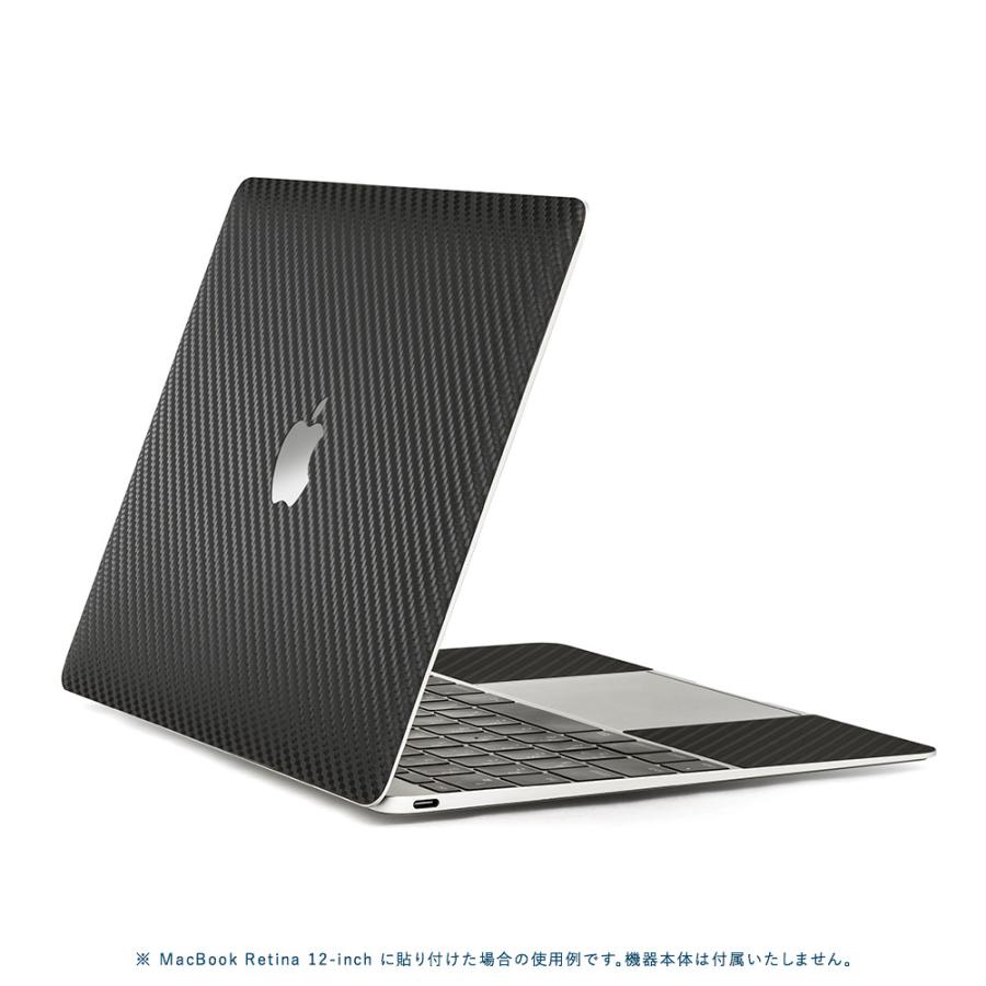 MacBook Air 15インチ スキンシール ケース カバー フィルム 新型 2024 2023 対応 wraplus ブラックカーボン｜wraplus｜03