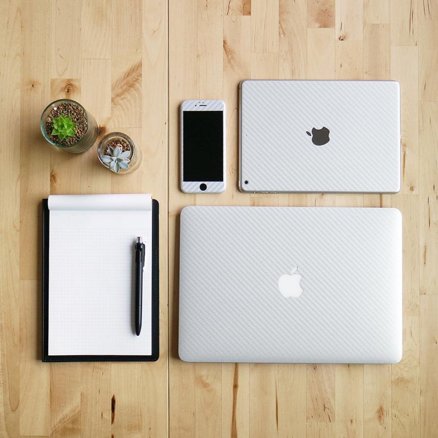 MacBook Air 15インチ スキンシール ケース フィルム M4 M3 M2 2025 2024 2023 対応 wraplus シルバーカーボン | MacBook Air | 01