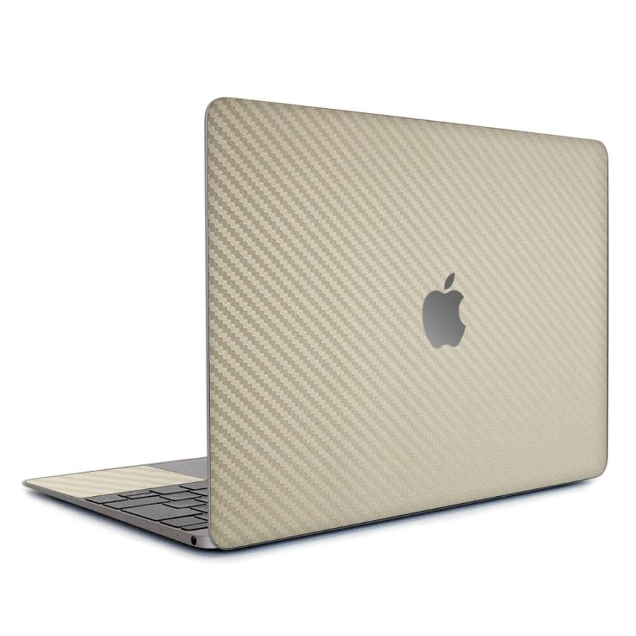 MacBook Air 15インチ スキンシール ケース フィルム M4 M3 M2 2025 2024 2023 対応 wraplus ゴールドカーボン | MacBook Air