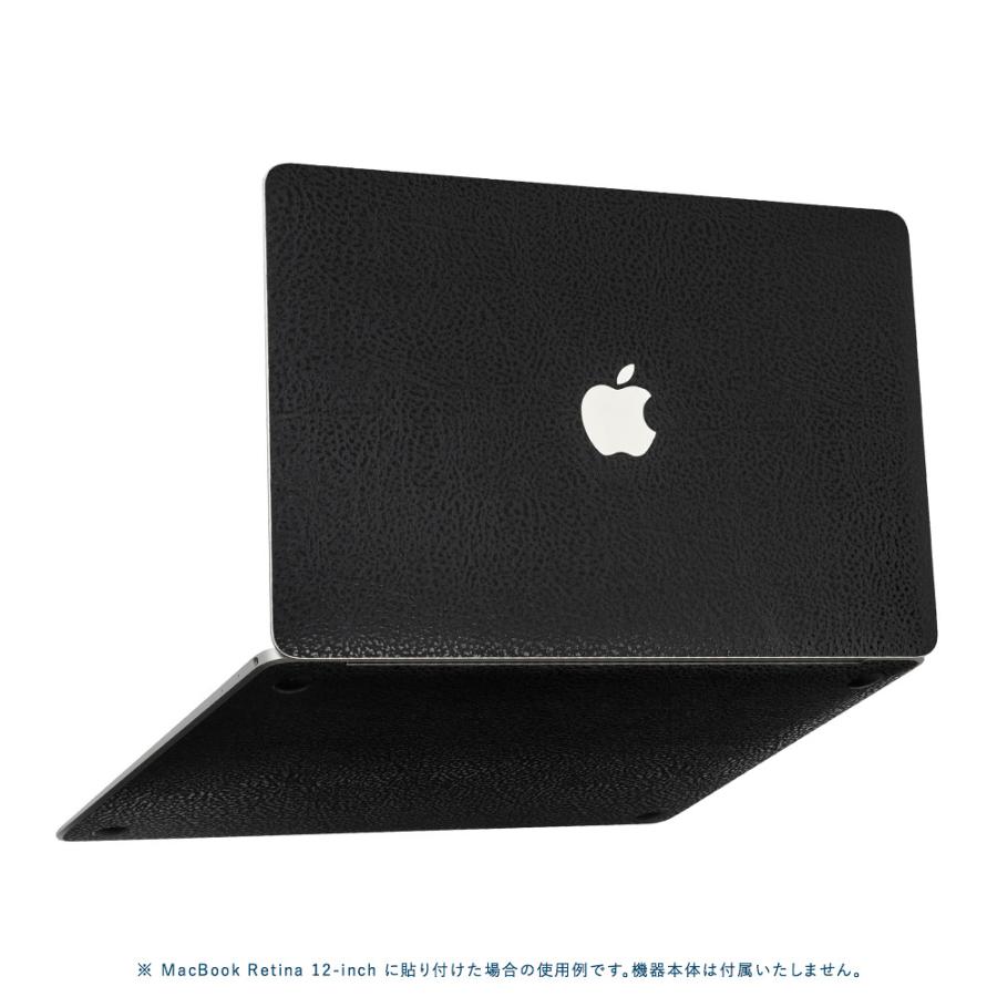 MacBook Air 15インチ スキンシール ケース フィルム M4 M3 M2 2025 2024 2023 対応 wraplus ブラック光沢レザー | MacBook Air | 04