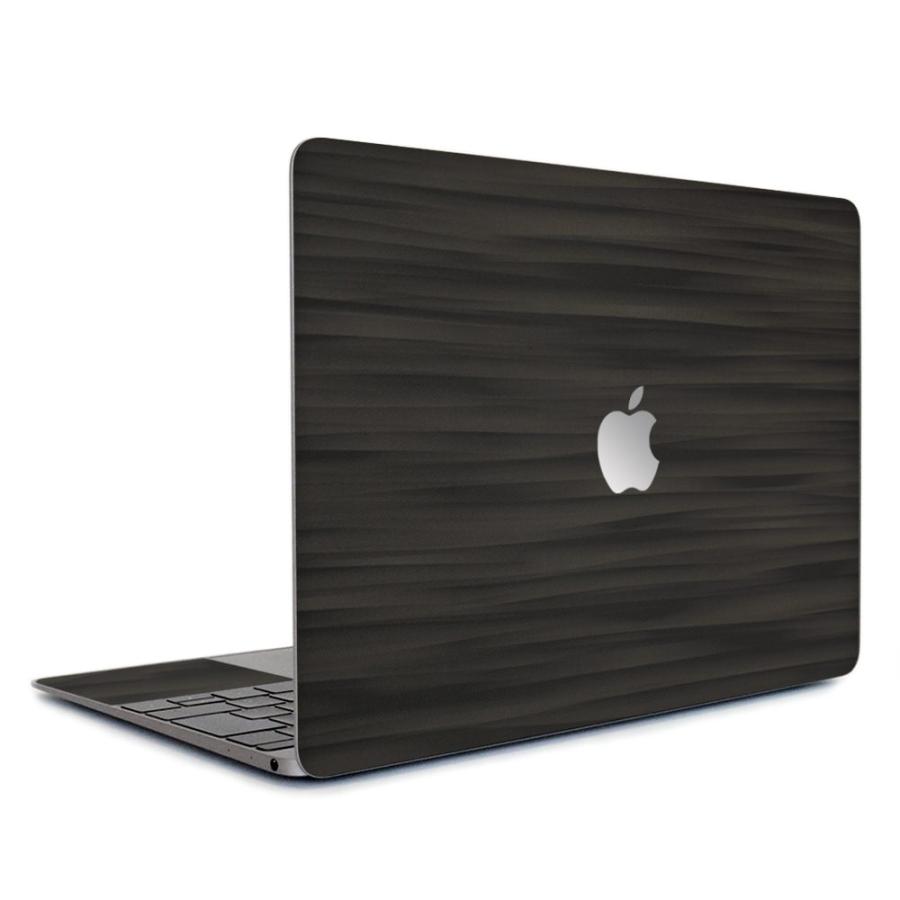 MacBook Air 15インチ スキンシール ケース フィルム M4 M3 M2 2025 2024 2023 対応 wraplus ブラックアブストラクト | MacBook Air