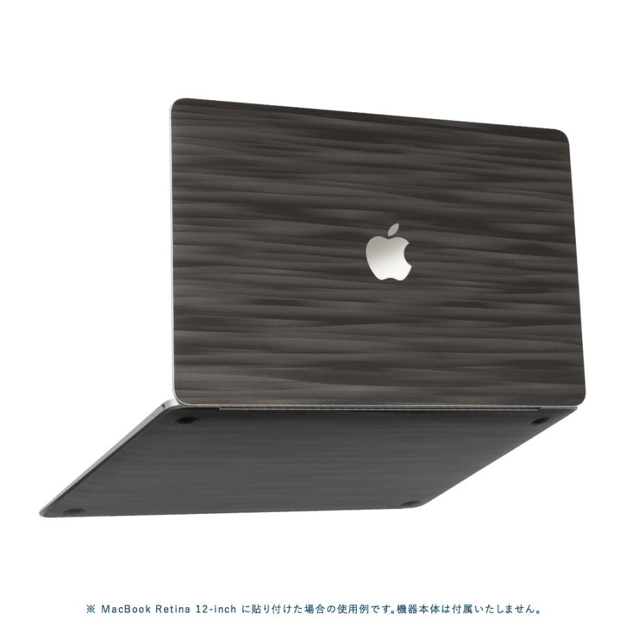 MacBook Air 15インチ スキンシール ケース カバー フィルム 新型 2024 2023 対応 wraplus ブラックアブストラクト｜wraplus｜05