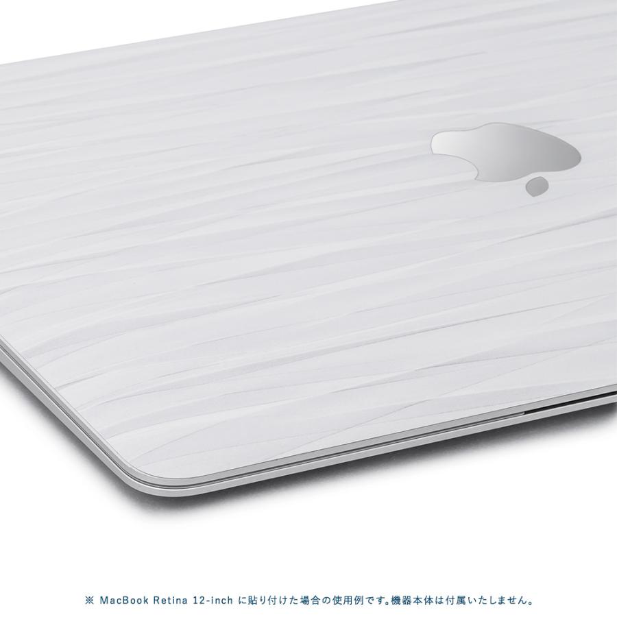 MacBook Air 15インチ スキンシール ケース フィルム M4 M3 M2 2025 2024 2023 対応 wraplus ホワイトアブストラクト | MacBook Air | 03