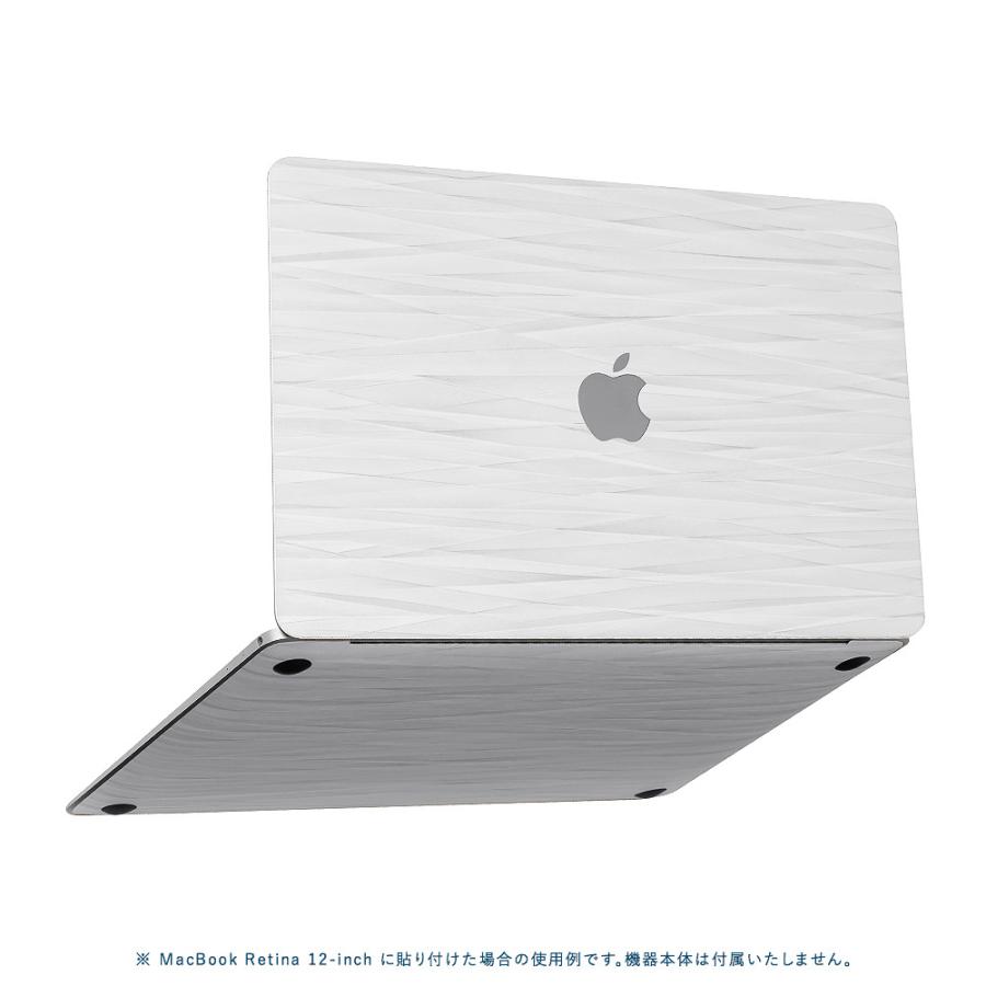MacBook Air 15インチ スキンシール ケース フィルム M4 M3 M2 2025 2024 2023 対応 wraplus ホワイトアブストラクト | MacBook Air | 04