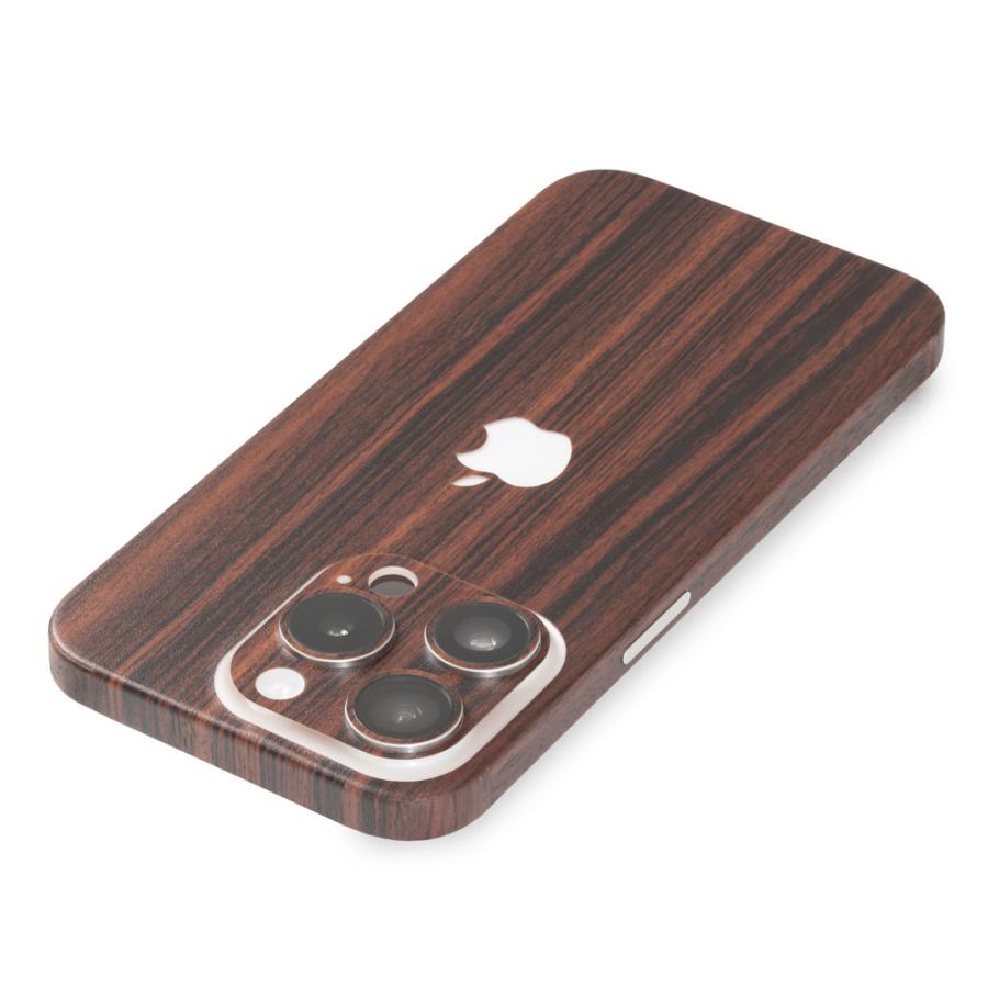 iPhone15 / 15 Pro / 15 Plus / 15 Pro Max スキンシール 背面 側面 カバー ケース wraplus ローズウッド | Apple | 02