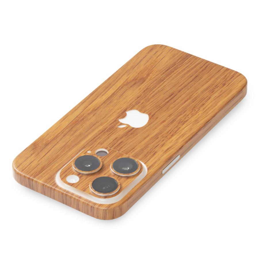 iPhone15 / 15 Pro / 15 Plus / 15 Pro Max スキンシール 背面 側面 カバー ケース wraplus オーク | Apple | 02